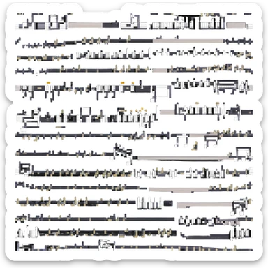 Musical notes with happy, whimsical feeling, representing singing or melody "Tralalelo" sticker