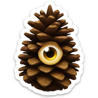 sacred pinecone with one eye sticker