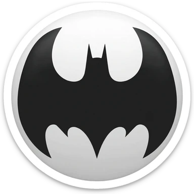 Bat man logo sticker