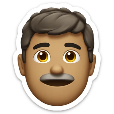Chico enfadado palabras  sticker