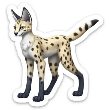 Sergal-Serval fullbody sticker