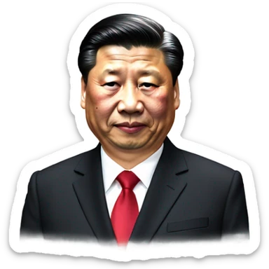super realistic president xi jin ping sticker