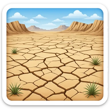 playa landscape sticker