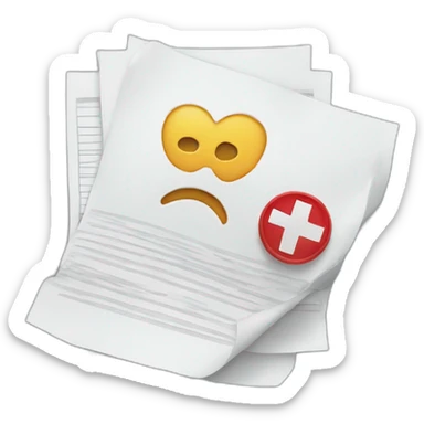 medical report sticker
