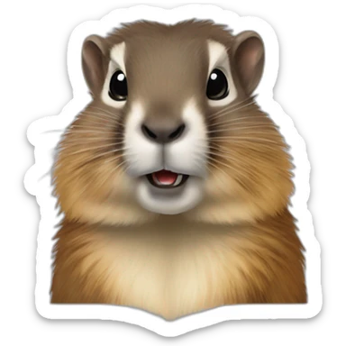 Marmotte avec louttre sticker