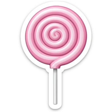Pale pink lollipop  sticker