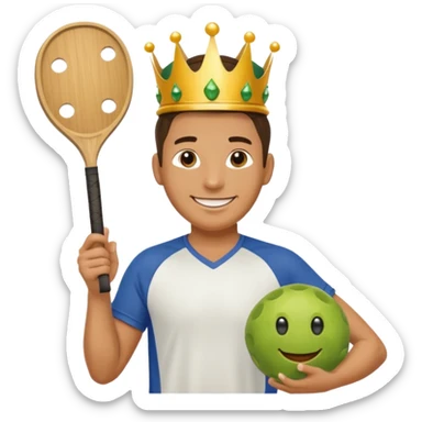 Pickle Ball King sticker