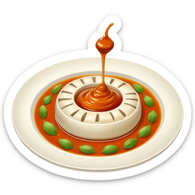 momo in plate  sticker