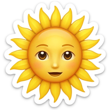 The sun is shining bright  sticker