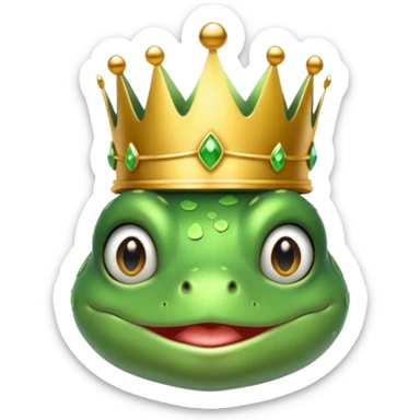 princess frog sticker