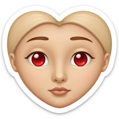 heart shaped nostril  sticker