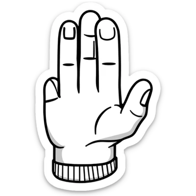 little finger sticker