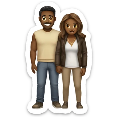 Two couples sticker