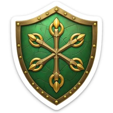 celtic symbols on a shield, world of war craft style sticker