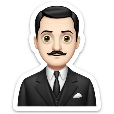 Gomez Addams sticker