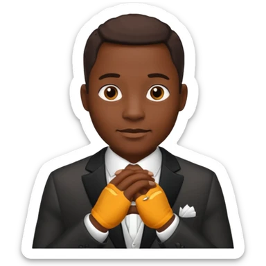 hombre afroamericano casado  sticker