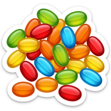 Healthier growth and better concentration with Omega 3 candy. sticker