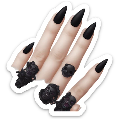 Goth Nails sticker