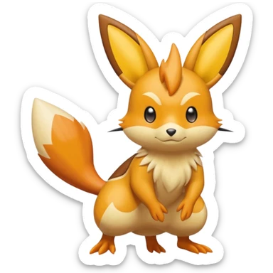 Buizel-Victini-Floatzel-Dedenne-fusion sticker