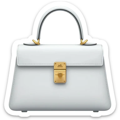 white birkin hermes bag sticker