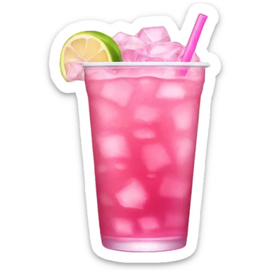 pink ice tea sticker