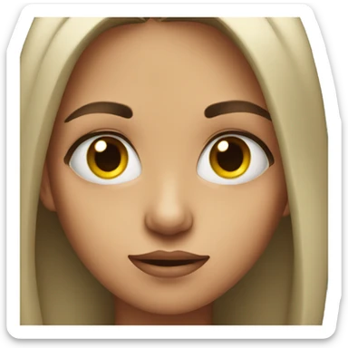 Girl giving a side eye sticker