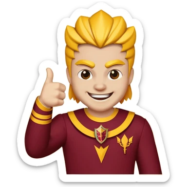 Arizona state sun devil thumbs up  sticker