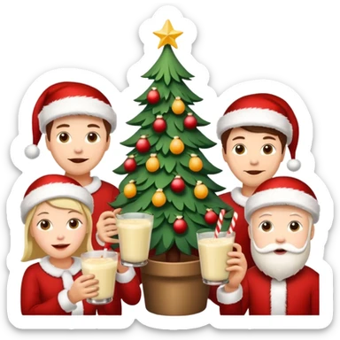 Family Xmas sticker