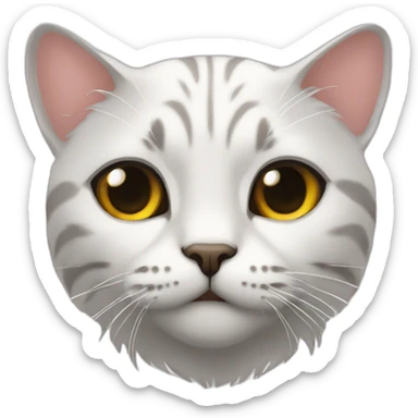 kot z wzorami kwiatów sticker