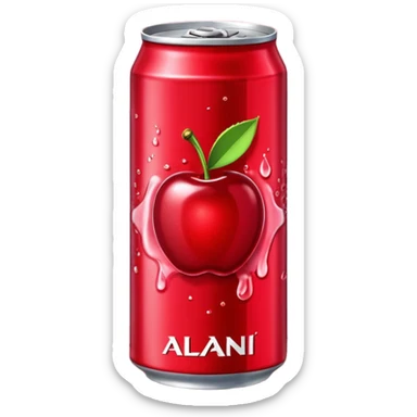 Alani energy drink cherry pop sticker