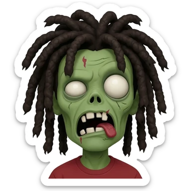 dreadhead zombie sticker