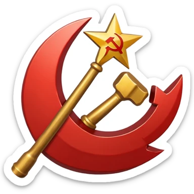hammer and sickle sticker