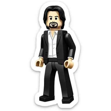 KEANU REEVES lego full body sticker