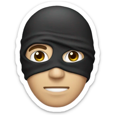 man with a skull balaclava sticker