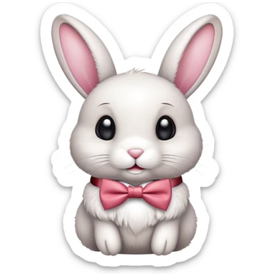 Bunny with bow tie  sticker