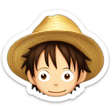 Monkey.d.luffy fait coucou de la main sticker