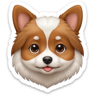 A pokie cutie dog sticker
