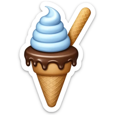 Ice cream but its have a hand sticker