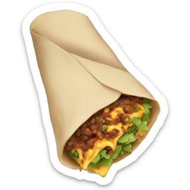 Burrito attacking city  sticker