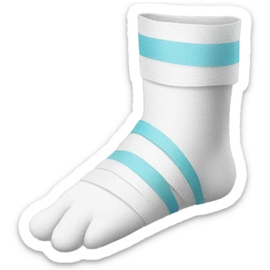 foot with bandages sticker