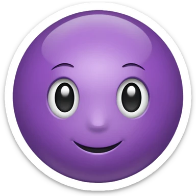 purple color ball sticker