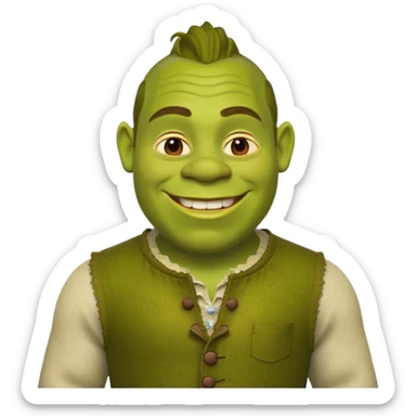 Shrek from the movie sticker