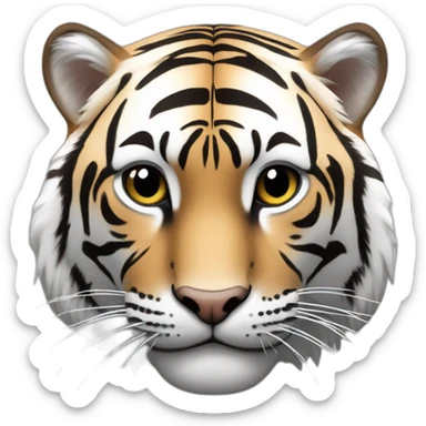 bailahou ( tigre blanc) sticker