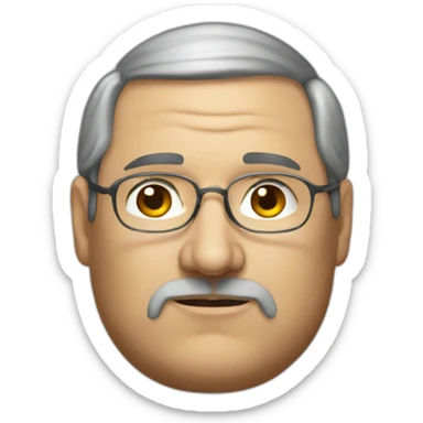 Fat Steve jobs sticker