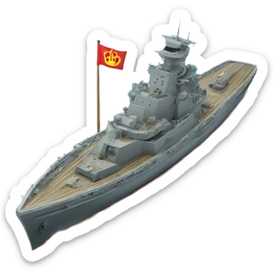 Warships with trident sticker
