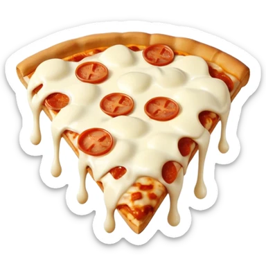 pizza con tantissima mozzarella  sticker