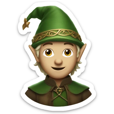 Lord of the rings Christmas elf  sticker