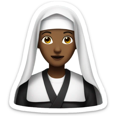 The nun sticker