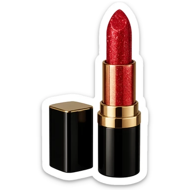 sparkling lipstick, luxurious and bold sticker