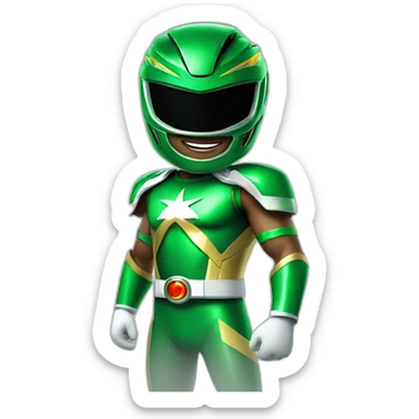 green power ranger sticker